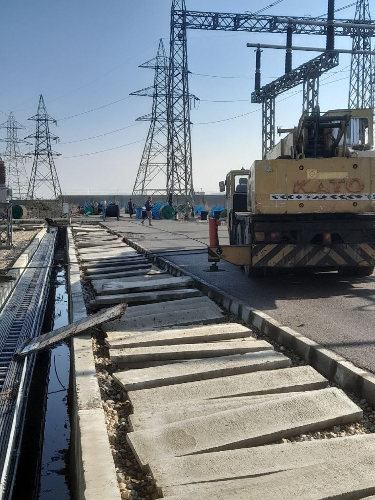 substation installing equipment